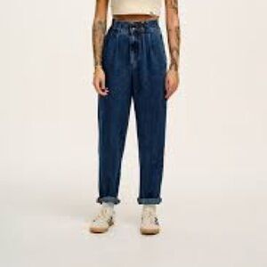 Women’s NWT Lucy and Yak Addison High Waisted Denim Jeans Mid Wash 28 Petite